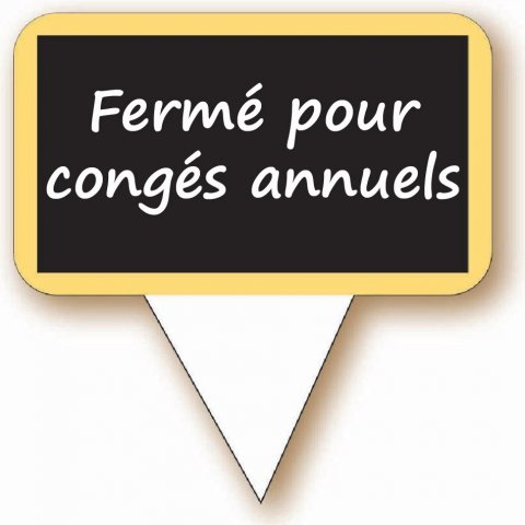 Fermeture pour congés annuels