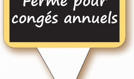 Fermeture pour congés annuels